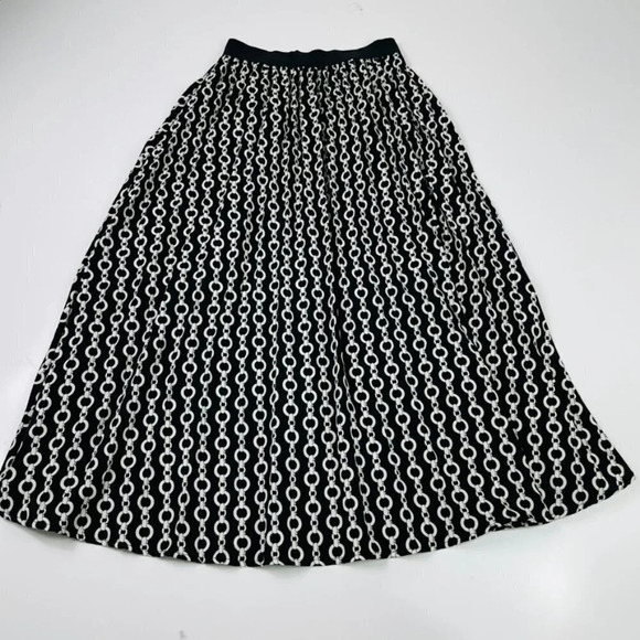 Bonnie Alex Black Chains Midi Skirt Size‎ Medium - Picture 2 of 7